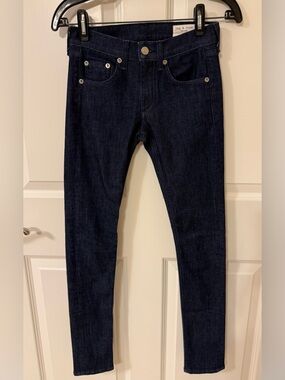 Rag & Bone New York Women’s Dark Wash Skinny Jeans Size 24 EUC Designer Classic